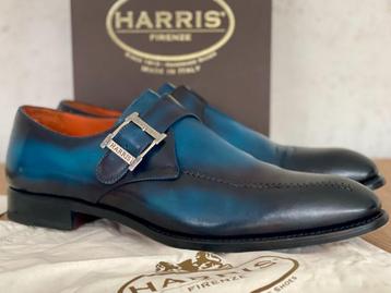 Harris Firenze leren gespschoen blauw maat 45 beschikbaar voor biedingen