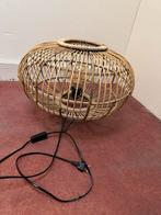 Grote rieten lamp - tafel of vloerlamp, Boho, Ophalen of Verzenden, Zo goed als nieuw, Minder dan 100 cm