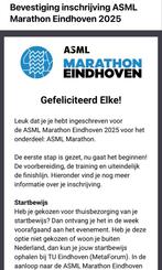 Marathon Asml eindhoven, Tickets en Kaartjes, Eén persoon, Oktober
