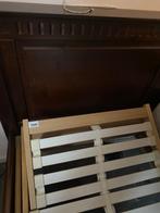 Bed, Huis en Inrichting, Ophalen, Gebruikt, Bruin, Tweepersoons