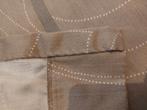 Twee stuks lange bruin met beige gordijnen, Gebruikt, 200 cm of meer, Ophalen of Verzenden, 200 cm of meer