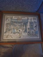 Anton Pieck Schilderij - Apotheek Scène, Ophalen of Verzenden