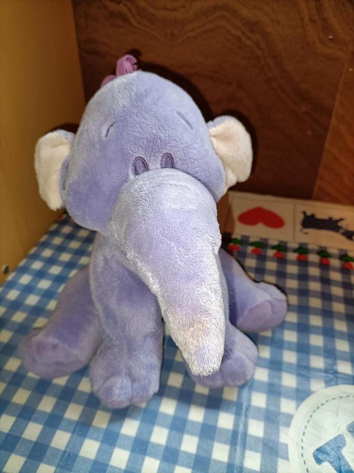 Lollifant knuffel paarse olifant van Winnie de Pooh Disney, Kinderen en Baby's, Speelgoed | Knuffels en Pluche, Olifant, Ophalen of Verzenden