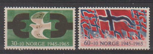 Noorwegen sw 544-545 postfris, Ophalen of Verzenden, Noorwegen, Postfris