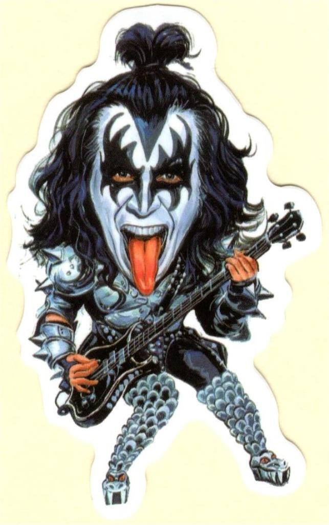 Kiss sticker #14, Verzamelen, Muziek, Artiesten en Beroemdheden, Nieuw, Foto of Kaart, Ophalen of Verzenden
