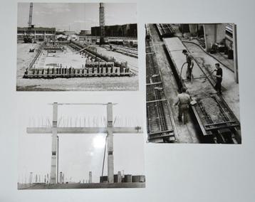 21 foto's bouw Albatros Rotterdam Pernis 1966 collage kunst beschikbaar voor biedingen