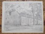 Hollandse School Rond Vroege 20ste Eeuw, Tekening Boerderij., Ophalen