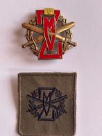ZMV Speld NO: 5 rood met batch, Verzenden, Landmacht, Nederland, Kleding of Schoenen