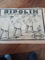Advertentie van Ripolin verf 1934, Verzamelen, Merken en Reclamevoorwerpen, Ophalen of Verzenden, Zo goed als nieuw, Overige typen