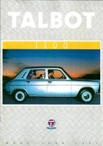 Folder Talbot 1100 1981, Ophalen of Verzenden, Gelezen, Overige merken