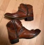 Cignac kleurige stoere leren laarsjes maat 40, Kleding | Dames, Schoenen, Bruin, Lage of Enkellaarzen, Ophalen of Verzenden, Gedragen