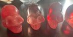 Kristallen schedel cherry Quartz alien 6x, Verzenden, Mineraal