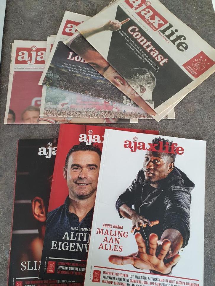 28x Ajax Life, Verzamelen, Sportartikelen en Voetbal, Zo goed als nieuw, Boek of Tijdschrift, Ajax, Ophalen of Verzenden