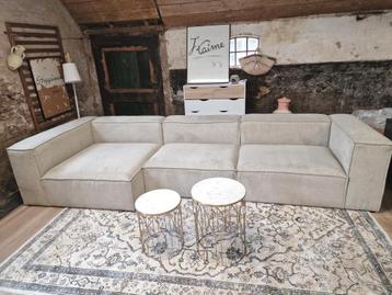 BEIGE ELEMENTEN HOEKBANK  beschikbaar voor biedingen