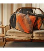 2 Vintage Kelim Kussens met Vulling 40x40 cm, Ophalen of Verzenden, Zo goed als nieuw, Oranje, Vierkant