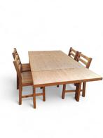 Vintage Scandinavisch eettafelset, Ophalen, Gebruikt, 50 tot 100 cm, Vijf personen of meer