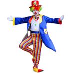 Blauw Clownskostuum voor Heren – Jas, Hoed & - Maat L