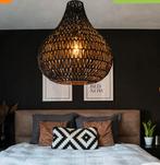 2 x Hanglamp gevlochten Lina Drop, Huis en Inrichting, Ophalen, Zo goed als nieuw, Minder dan 50 cm