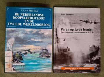 2 boeken over kustvaart / koopvaardij in WO II  beschikbaar voor biedingen