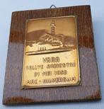 Plaquette Vara rallye radiostad 1955, Mac Hilversum, Verzenden, Zo goed als nieuw, Auto's