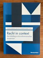 Sanne Taekema - Recht in context, Boeken, Gelezen, Sanne Taekema; Jeanne Gaakeer; Marc Loth, Ophalen of Verzenden, WO
