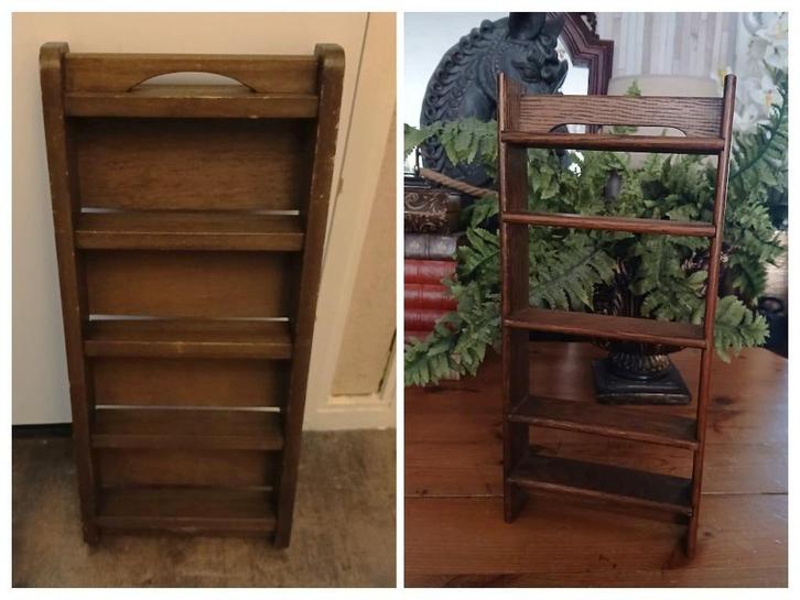 Twee maal wandrek steenmal bruin hout voor decoratie, Antiek en Kunst, Curiosa en Brocante, Ophalen of Verzenden