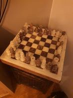 Marmeren Schaakbord met Handgesneden Stukken, Ophalen