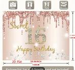 Sweet sixteen versiering, Diversen, Ophalen of Verzenden, Nieuw