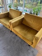 Twee Sissyboy Home Loveseat Stoelen - Okergeel, Huis en Inrichting, Fauteuils, Ophalen, Gebruikt, Stof, 75 tot 100 cm