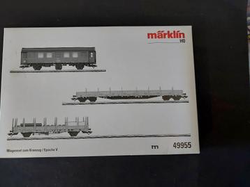 Märklin 49955 Wagonset voor kraantrein type 100 beschikbaar voor biedingen