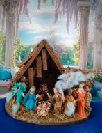 Prachtig houten beeld van de Kerststal, Antiek en Kunst, Ophalen of Verzenden