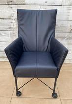 Montis Chaplin Buro Stoel, Huis en Inrichting, Stoelen, Blauw, Leer, Ophalen of Verzenden, Zo goed als nieuw