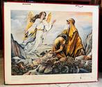 Oude schoolplaat nr.11: Abraham en Isaac, Antiek en Kunst, Ophalen