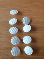 Witte knoopjes 9 stuks, Ophalen of Verzenden, Gebruikt, Knoop of Knopen