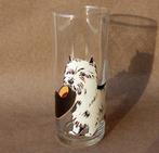 Westie glas longdrinkglas West Highland White Terrier, Glas, Overige stijlen, Glas of Glazen, Ophalen of Verzenden