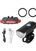 Fietsverlichting l oplaadbare USB Led l Waterdicht  l, Ophalen of Verzenden, Batterij, Verlichtingsset, Oplaadbaar