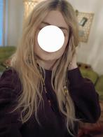 Blonde hippie human hair wig, Ophalen of Verzenden, Nieuw, Pruik of Haarverlenging