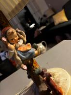 Goebel tafellamp vintage meisje met hond in boom - Zeldzaam!, Ophalen of Verzenden