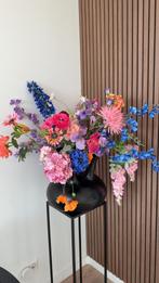 Grote toetervaas met zijde bloemen, Huis en Inrichting, Ophalen, Zo goed als nieuw