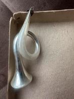 Trompet glas kerstbal kerstboom kerst figuurtje oud vintage, Diversen, Kerst, Ophalen of Verzenden, Zo goed als nieuw