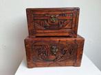2 OUDE CHINESE KISTJES, Ophalen of Verzenden, Gebruikt, Minder dan 50 cm, Minder dan 50 cm