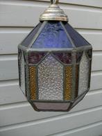 Art Deco hanglamp glas in lood, Ophalen of Verzenden