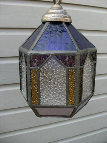 Art Deco hanglamp glas in lood beschikbaar voor biedingen