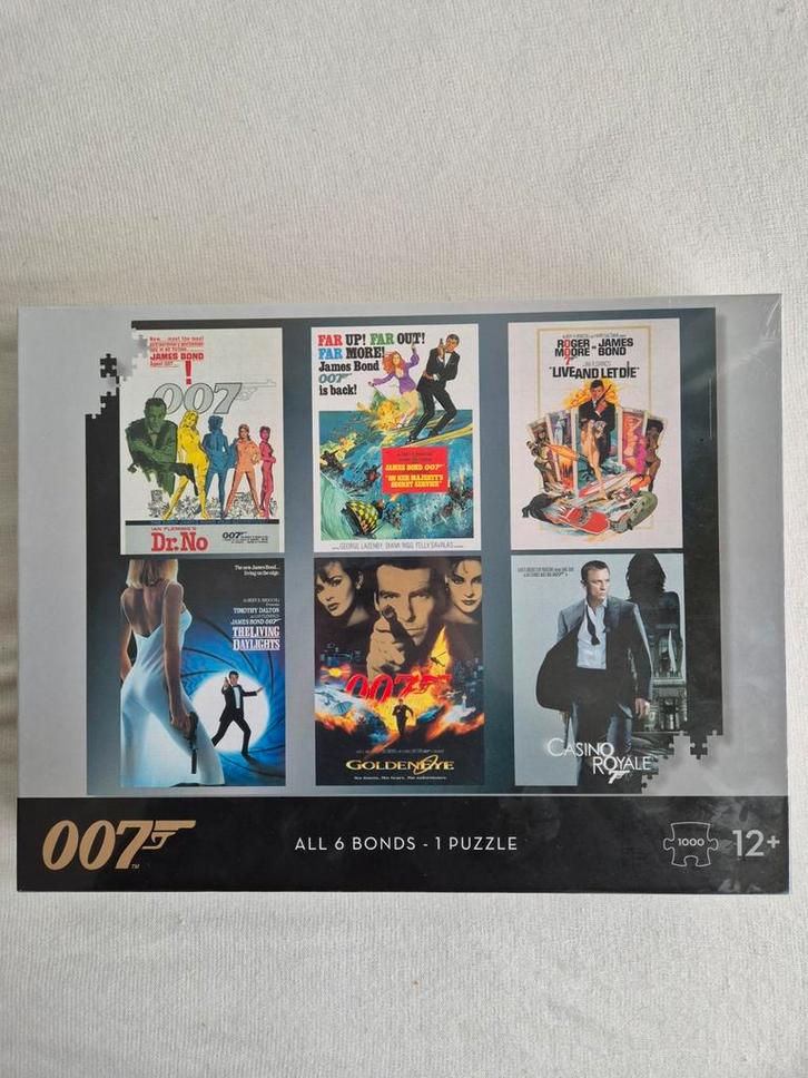 James Bond Puzzel - Winning Moves - 1000 Stukjes, Hobby en Vrije tijd, Denksport en Puzzels, Nieuw, Legpuzzel, 500 t/m 1500 stukjes