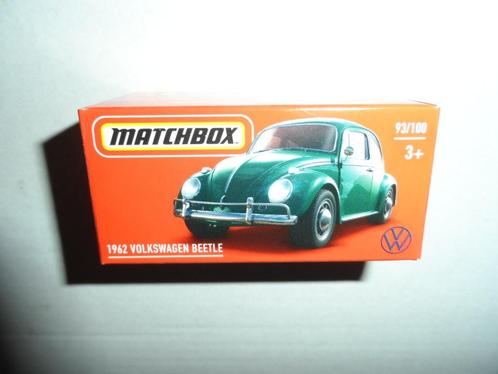 Matchbox - '62 Volkswagen Beetle - VW Kever (donker-groen), Hobby en Vrije tijd, Modelauto's | Overige schalen, Nieuw, Auto, Ophalen of Verzenden