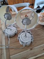 Brocante Schemerlampen Set, Huis en Inrichting, Lampen | Wandlampen, Ophalen of Verzenden, Gebruikt, Hout, Brocante