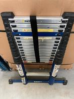 Panthera Telescoopladder 4,4m (#10), Doe-het-zelf en Verbouw, Ladders en Trappen, Ophalen, Gebruikt, Ladder, Opvouwbaar of Inschuifbaar