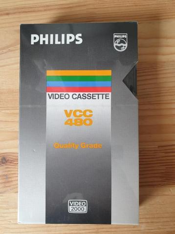 Nieuw/geseald- Philips Video Cassette - VCC 480 - Video 2000