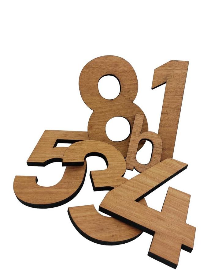 (teak) houten huisnummers 18cm hoog, Doe-het-zelf en Verbouw, Deuren en Horren, Nieuw, Minder dan 200 cm, 80 tot 100 cm, Ophalen of Verzenden