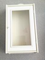 Hang vitrinekastje met 2 glazen plaatjes van hout, Huis en Inrichting, Kasten | Vitrinekasten, Ophalen, Minder dan 25 cm, 50 tot 100 cm